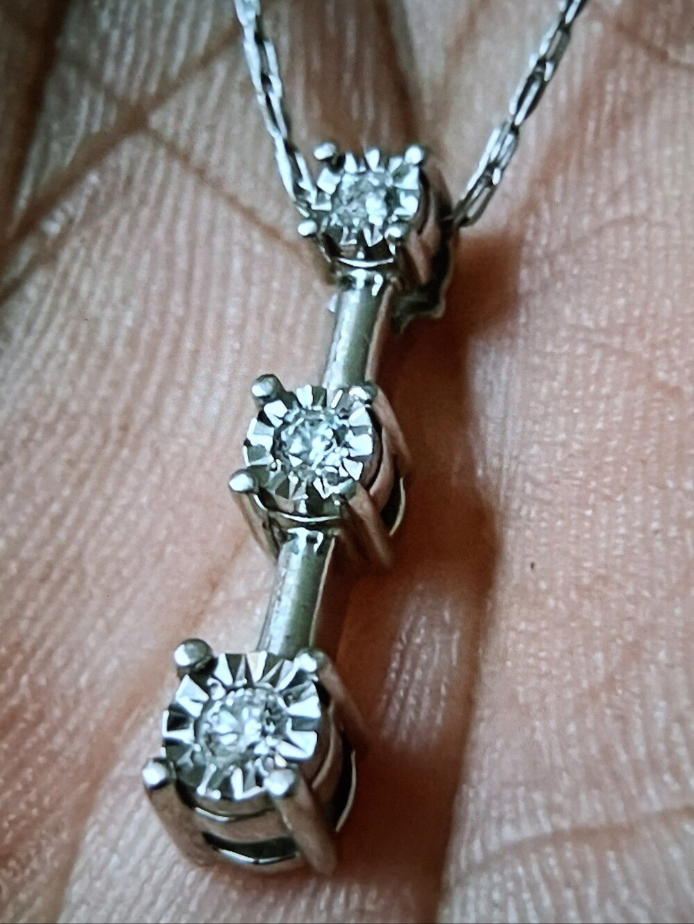 Real! Diamonds Sterling Silver Pendant Necklace - Picture 2 of 9